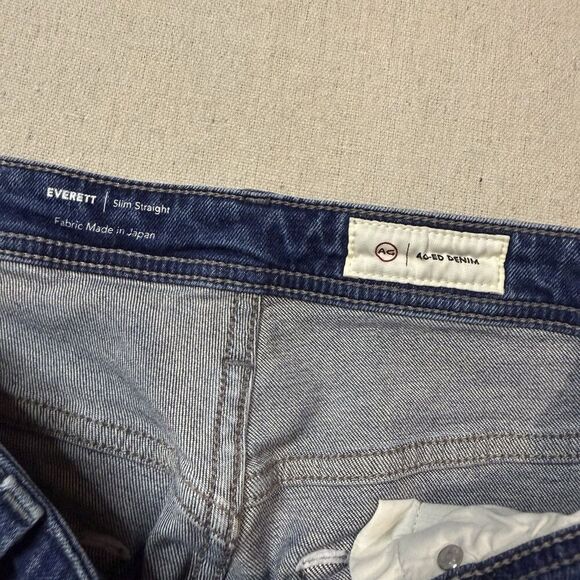 Adriano Goldschmied Jeans Mens 32 Blue AG The Everett Slim Straight Denim 32x33 - Picture 6 of 7